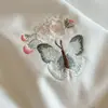 Elegante estilo francês, coração de menina, verão, primavera e inverno com bordados 100% algodão, preenchido com fibra de proteína de seda a 10%, Grau A
