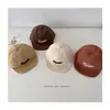 Novedad para Otoño 2025~Suave para Bebé-Visera Simple Letras Bordadas Gorra de Béisbol de Moda con Visera para Niños para Viajar y Proteger del Sol