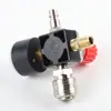 Accesorios para compresores de aire, accesorios para bombas de aire pequeñas, válvula reguladora de presión cuadrada, válvula de presión de cuatro orificios con conector y manómetro