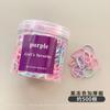 Cuerda para el cabello de color para niños, alta elasticidad, duradera, desechable, pequeña banda de goma para el cabello, banda para el cabello de las niñas, no daña la cuerda para el cabello