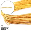 Corda elástica dourada não elástica de 1 mm corda de etiqueta corda de fio dourado etiqueta elástica corda de elástico corda elástica prateada