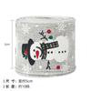 Cinta de Alambre con Borde de Cinta Navideña Muñeco de Nieve Cinta de Copia Decoración de Número Navideño Cinta Tejida Fabricante Mayorista