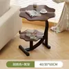 Mesa de Centro Nube Personalizada Mesa Auxiliar Mesa Lateral para Sofá de Sala de Estar Mesa de Noche de Dormitorio Mesa Redonda Pequeña Mesa de Esquina de Doble Capa