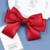 Chegada Nova Coreana Grampo de Cabelo Laço de Fita de Três Camadas Popular na Internet Estilo Ins Francês Elegante Grampo Lateral de Fita Acessórios de Cabelo para Mulheres