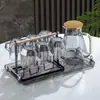 Estante para tazas estilo chino, estante de almacenamiento para tazas, estante colgante para tazas de vidrio, estante para tazas de té boca abajo, estante para vasos de agua de sala de estar