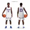 Traje de Uniforme de Baloncesto Americano para Hombre Uniforme de Equipo de Juego Uniforme Deportivo Escolar Chaleco de Entrenamiento Deportivo Camiseta de Baloncesto de Secado Rápido Número Impreso