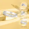 Popular Pulsera de Plata de Ley Espalda de Pez Lodo para Mujer, Plata de Ley 9999, Ancha Brillante Cerrada de Lujo Regalo de San Valentín para Novia