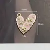 Nuevo aceite de gota diamante perla lazo aleación accesorios estilo fragante pequeño blanco y negro amor accesorios para el cabello material DIY