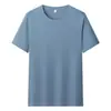 Camiseta Básica de Manga Corta de Color Sólido Estilo Japonés 190g Algodón Peinado Blanco Unisex Camiseta Exterior Blanco Puro