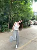 Pantalones de ocio Pantalones de máscara para persona perezosa Mujer Primavera y Otoño 2026 Nuevos Cintura alta Holgados Caída Pierna recta Casual Pierna ancha