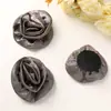 Estilo coreano Suave Satén Rizado Brillante Seda Tela Rosa Diy Elegante Diadema para el Cabello Clip Lateral para Mujer Broche Accesorios para Ropa