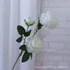 3 Flores Artificiales de Peonía Extranjera Rosa de Brasil Decoración Decoración de Boda Flor Falsa Flor Especial para Lobby de Hotel Brote de Ciruelo de Té
