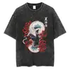 Aliexpress Transfronteiriço Masculino Harajuku Vintage Camiseta Anime Japonês Gráfico