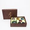 Juego de té de kung fu de cerámica con esmaltado de grietas de hielo de colores, una tetera, cuatro tazas, juego portátil de viaje, regalo de apertura