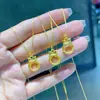 Colar Xiangyun Ping An Laço Cobre Banhado a Ouro Pingente Feminino Anel Gankun Pingente de Laço Venda por Atacado ao Vivo