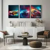 Luces de Coche Sala de Estar Moderna Pintura Colgante Decoración de Dormitorio Pintura