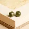 Contas Naturais de Sândalo Verde, Contas Soltas, Contas Cilindricas, Contas Cilindricas com Corte de Cubo de Açúcar, Contas Espaçadoras de Madeira DIY para Fabricação de Joias
