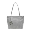Bolso Tote con Lazo para Mujer 2024 Nuevo Moderno Sencillo Casual Gran Capacidad Bolso de Hombro Bolso de Mujer para Viajes
