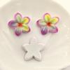 Flor de Huevo de Cinco Pétalos Brillante Graduado Resina Accesorios Estuche para Teléfono Móvil DIY Pasador Cuerda para el Cabello Parche Flor para Zapatos Material