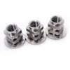 Porca Hexagonal Flangeada de Aço Inoxidável Feita Sob Medida Não Padrão, Tampa de Parafuso Hexagonal de Aço Inoxidável Dentada e Acolchoada Anti-Afrouxamento e Anti-Deslizante