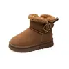 Botas de Neve Infantis 2026 Outono/Inverno Novo Clássico Com Pelúcia Quente Impermeável Botas de Algodão Para Meninas Espessadas Casuais Quentes