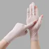 Guantes de sol de verano para mujer, finos, anti-ultravioleta, con dos dedos expuestos, para montar, antideslizantes, para conducir, transpirables, guantes para exteriores