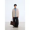 Cardigan Retro Fair Isle para Otoño e Invierno Answer Me Tejido de Moda Chaqueta de Punto Versátil Estilo Perezoso para Hombre M47