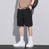 Pantalones Cortos Hombre Marca de Moda Suave Seda de Hielo Secado Rápido Pantalones Verano Playa Pantalones Grandes Deportivos Holgados Casuales