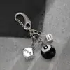 Llavero de Dados de Metal Personalizado Hip-Hop Europeo y Americano Colgante de Jeans de Alta Gama para Hombre Colgante Retro Transfronterizo para Hombre