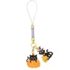 Amazon Halloween Llavero Colgante de Terror Calavera Fantasma Dibujo Animado Calabaza Gato Colgante para Bolsa Lanyard