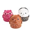 Gafas de Dibujos Animados 3D Oso Lonchera Capas Celosía Portátil Sellada Lonchera Microondas Portátil Tazón de Sopa Barril de Arroz 123 Capas