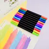 Marcador Acrílico de Doble Punta de 12 Colores Set de Marcadores Acrílicos de Acuarela para Niños Marcador Acrílico Especial para Arte para Estudiantes Color