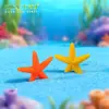 Adornos de Musgo Estrella de Mar Colorida para Micro-Paisajes Manualidades de Resina Adornos Pequeños Accesorios para Fundas de Teléfono Mediterráneas