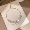 Pulseira Ajustável Redonda de Zircônia Super Brilhante, Luxo Leve, De Alta Qualidade, Pulseira Fashion e Simples, Design de Nicho, Joia de Mão para Mulheres