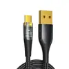 Cable de Datos Tipo Carga Súper Rápida Digital de 120W PD Aplicable a Apple 16 Huawei Glory Xiaomi Luminiscencia Digital