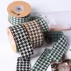 Borde de Botón/Borde Recto Doble Cara Brillo Mil Cuadrículas Pájaro Lazo Hecho a Mano Cinta Material DIY Accesorios para Ropa Empaque de Caja de Regalo