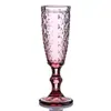 Vidrio de Champagne con Vidrieras Europeas de Relieve Vidrio para Cócteles Vidrio de Banquete Vidrio para Jugos Copa para Fiesta de Bodas