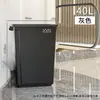 Cubo de basura comercial sin tapa para exportación transfronteriza, hecho de material PP, 40L cuadrado grande para uso doméstico, gran capacidad, cubo de basura para cocina
