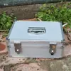 Caja de Almacenamiento de Aleación de Aluminio Caja de Herramientas Multifuncional para el Hogar Caja Grande con Contraseña Caja de Almacenamiento Portátil Caja de Dinero con Cerradura