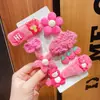 Novo Presilha de Cabelo Oval de Gato de Desenho Animado, Presilha Bico de Pato Fofa e Doce em Formato de Coração, Acessório de Cabelo Japonês para Franja Lateral