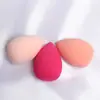 Suministro directo de fábrica huevos de maquillaje de belleza corte oblicuo gota de agua calabaza 4*6 huevos de maquillaje de fresa huevos de esponja tipo calabaza huevos de maquillaje de belleza al por mayor
