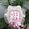 Lin Qiun (Laranja Nan) Bolsa Qixian Artesanal de Celebridade Pingente Mini Ventilador Refletivo Etiqueta de Nome Produto Acabado