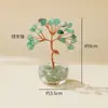 Árvore de Cristal Natural Decoração de Árvore de Dinheiro de Cristal para Sala de Estar, Entrada, Escritório, Mesa Ornamento Criativo