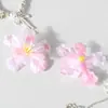 Flor Artificial Flor de Floco de Neve Cabeça de Flor Kit de Material DIY Presilha de Cabelo Flor Acessório de Cabelo Hanfu Flores para Salão de Casamento Flores de Seda Artificial
