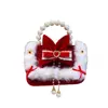 Bolsa Roja de Año Nuevo para Niños, Lindo Bolso de Mano para Niña, Saludos de Año Nuevo, Cartera de Suerte Festiva para Regalo, Bolso Cruzado