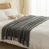 Corredor de Cama para Pousada Estilo Ins Nordic Hotel Escritório Cobertor de Soneca Ar Condicionado Manta de Sofá Manta de Acampamento Manta de Sofá