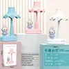 Lámpara de mesa mini de dibujos animados para escritorio, luz nocturna ambiental, escritorio, linda luz nocturna decorativa, hongo de cumpleaños, lámpara de mesa pequeña