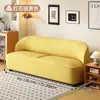 Sofá estreito para apartamentos pequenos, de dois e três lugares, simples e economizador de espaço para salas de estar, lojas de roupas e apartamentos de aluguel, com estofamento em couro de pata de gato