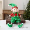 Novo Enfeite de Boneca Elfo Decoração de Boneca de Tecido de Natal Elfo com Pernas Caídas Fantasia Pequeno Brinquedo