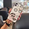 Adecuado para funda de teléfono móvil iPhone, Textura de crayón de animación de dibujos animados lindo, Moda para hombres y mujeres, Nuevo, Divertido para parejas